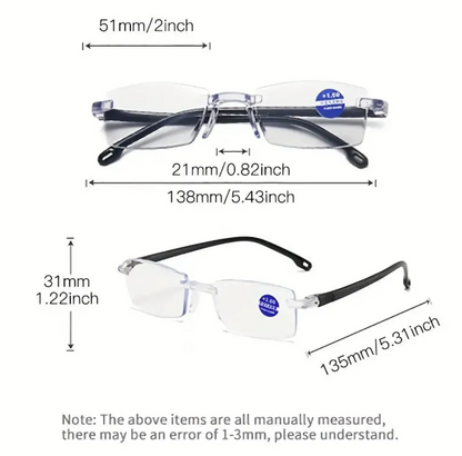 (PACK OF 1) ANTI-BLUE LIGHT FAR & NEAR UNISEX READING GLASSES @ Just Rs.399/-