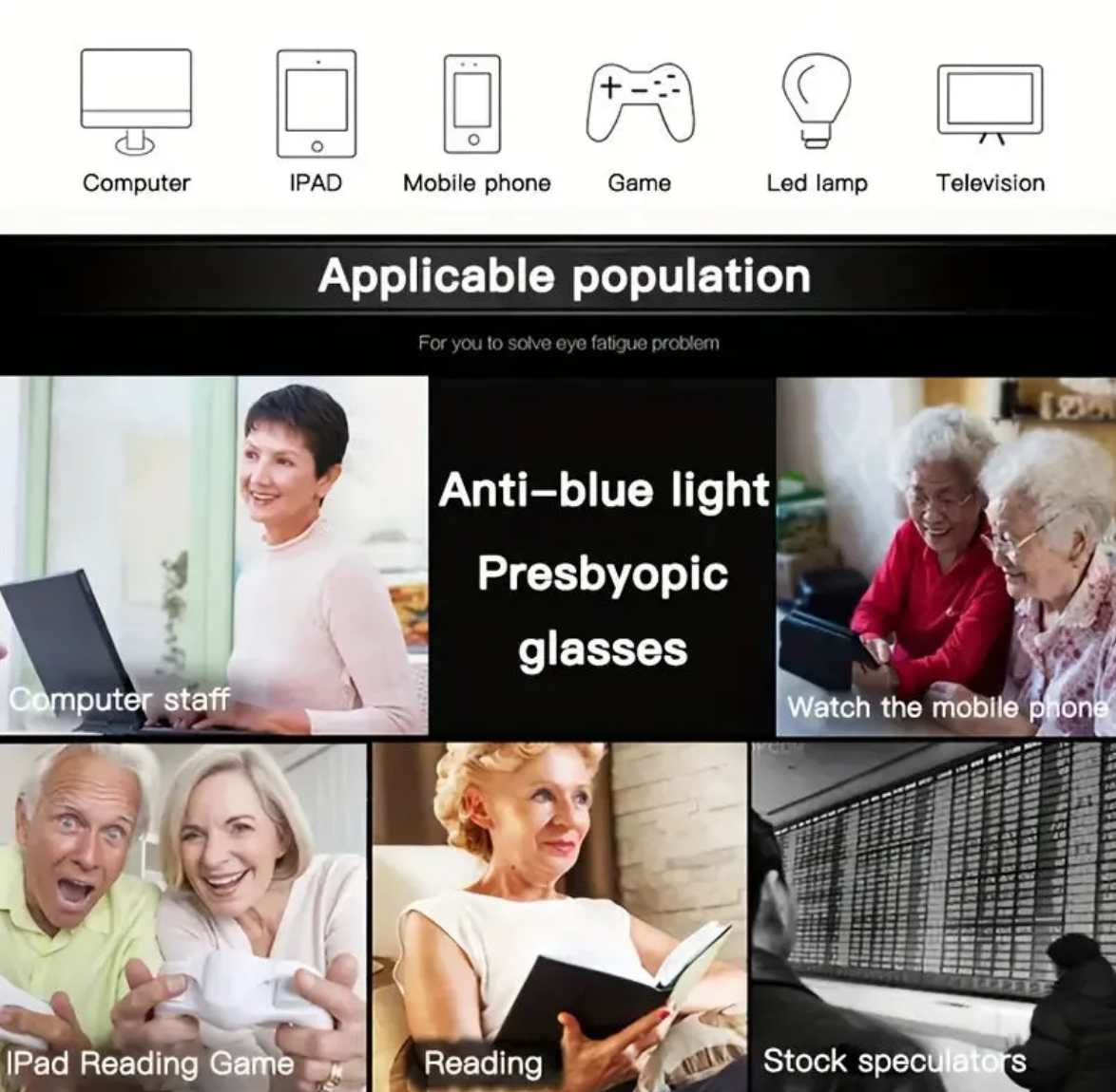 (PACK OF 1) ANTI-BLUE LIGHT FAR & NEAR UNISEX READING GLASSES @ Just Rs.399/-