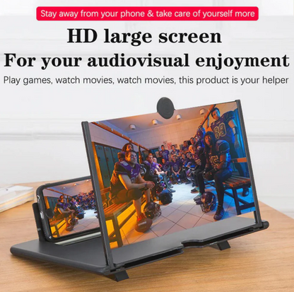 10" Screen Magnifier-3D HD Magnifying Projector Screen Enlarger for Movies, Videos and Gaming – Foldable Phone Stand Holder with Screen Amplifier–Compatible with All Smartphones @ Rs. 499/-